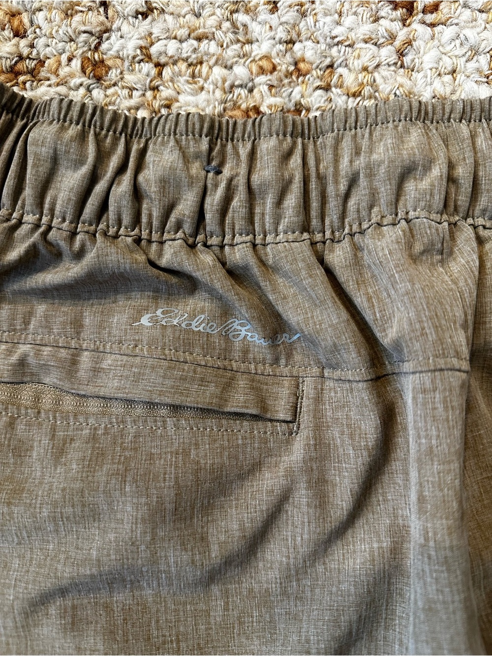 Eddie Bauer Tan Drawstring Hybrid Shorts - Picture 4 of 8